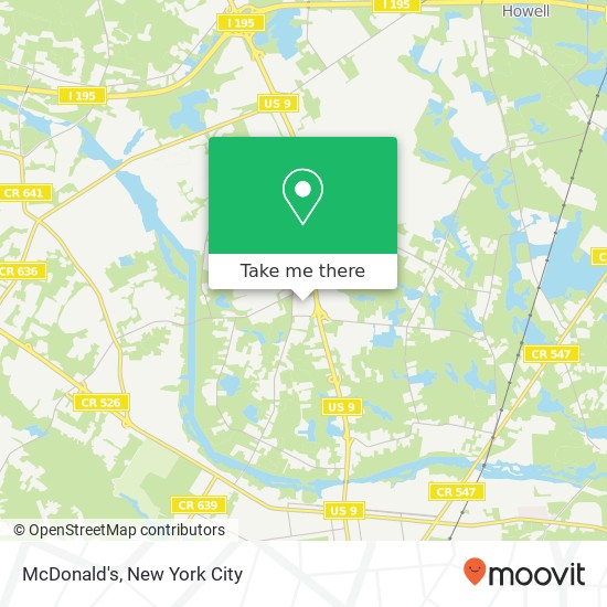 McDonald's map