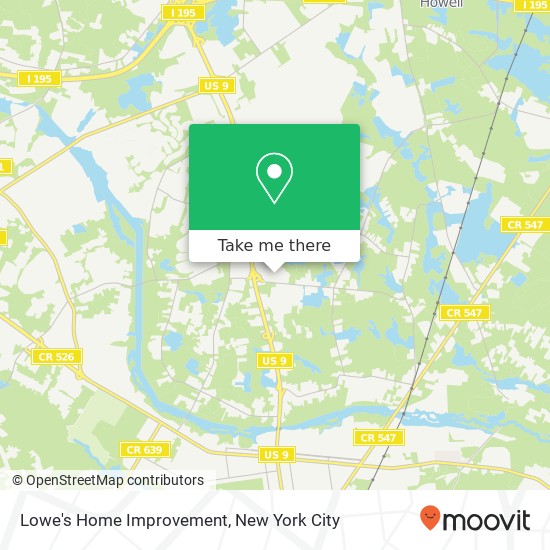 Mapa de Lowe's Home Improvement