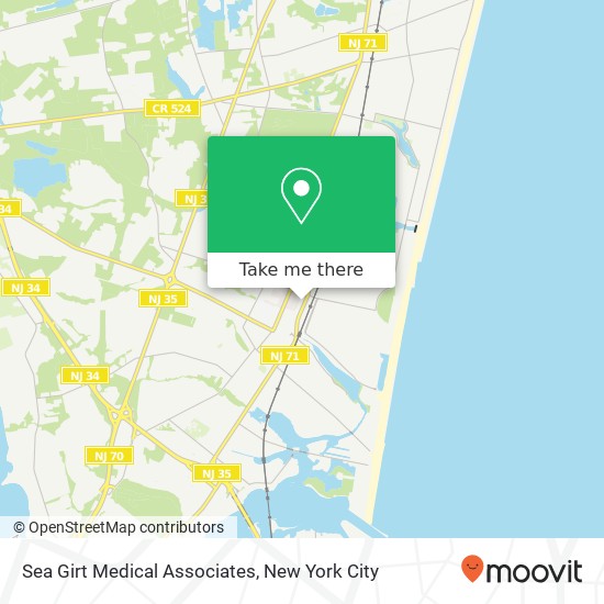 Sea Girt Medical Associates map