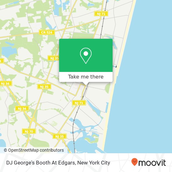 Mapa de DJ George's Booth At Edgars