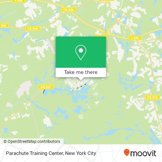 Mapa de Parachute Training Center