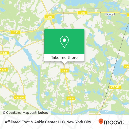 Affiliated Foot & Ankle Center, LLC map
