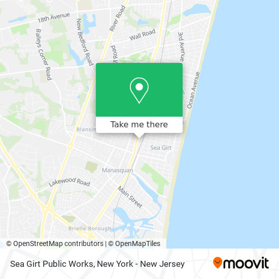 Sea Girt Public Works map