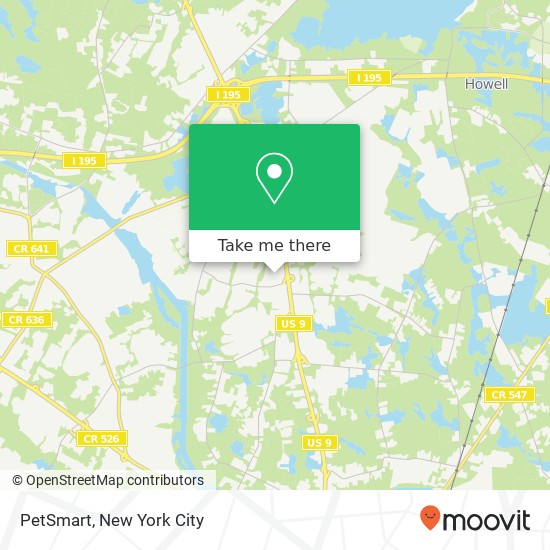 PetSmart map