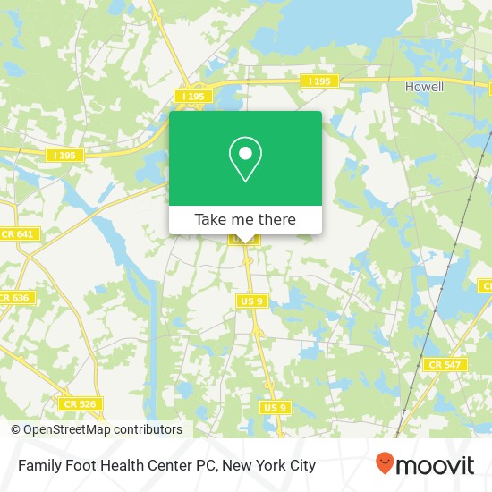 Mapa de Family Foot Health Center PC