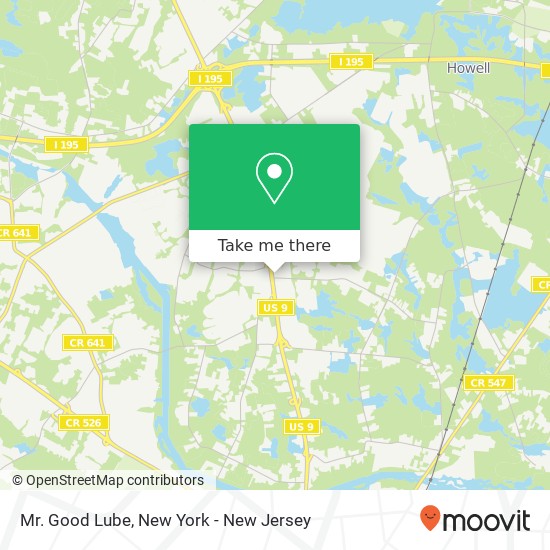 Mr. Good Lube map