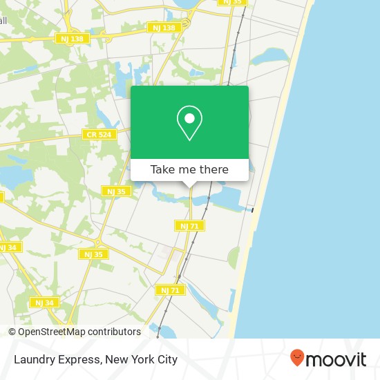 Laundry Express map