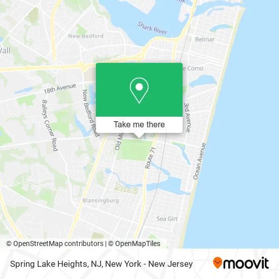 Spring Lake Heights, NJ map
