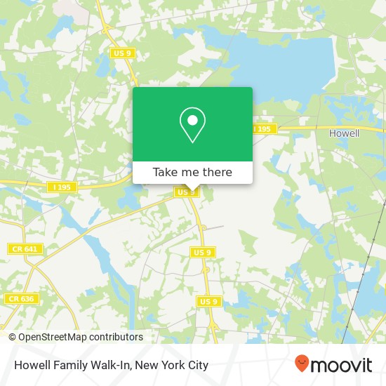 Mapa de Howell Family Walk-In