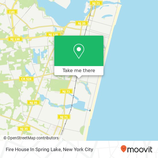 Mapa de Fire House In Spring Lake