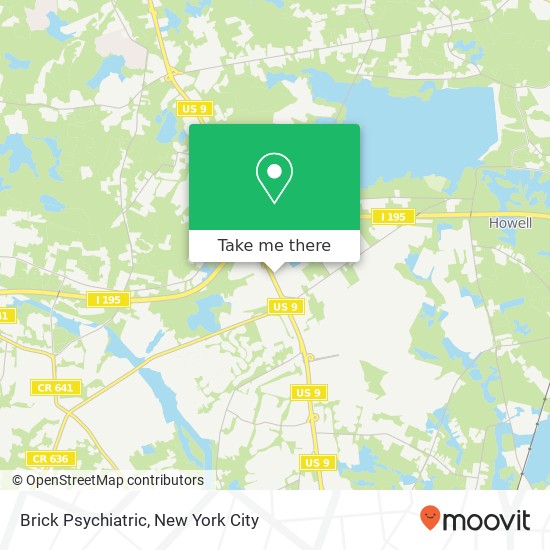 Mapa de Brick Psychiatric