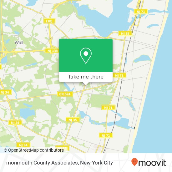 Mapa de monmouth County Associates