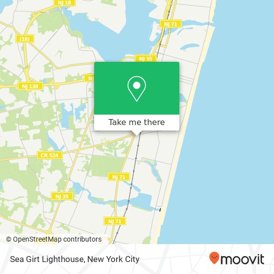 Sea Girt Lighthouse map