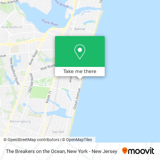 Mapa de The Breakers on the Ocean