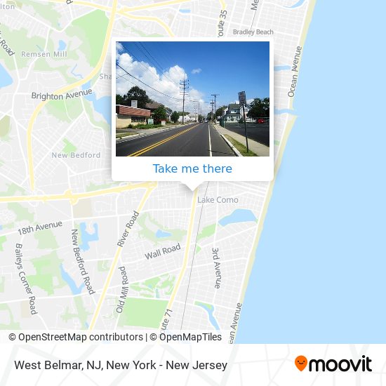 West Belmar, NJ map