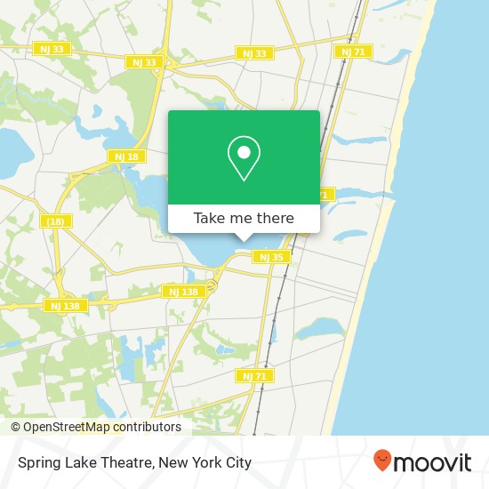 Spring Lake Theatre map