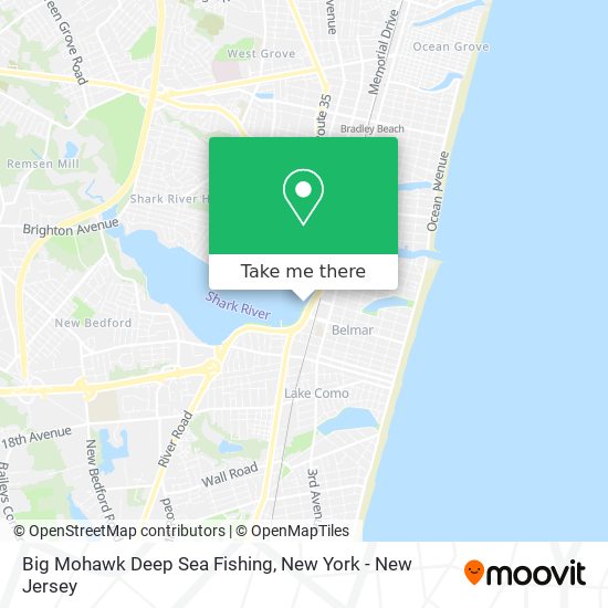 Big Mohawk Deep Sea Fishing map