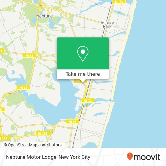 Mapa de Neptune Motor Lodge