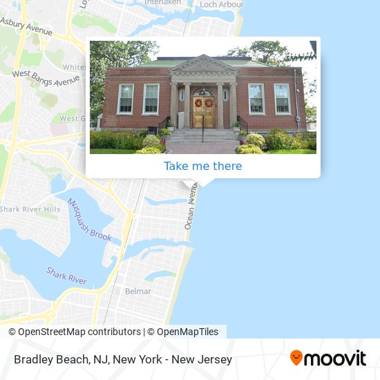 Bradley Beach, NJ map