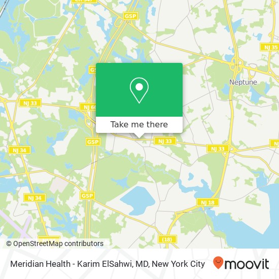 Meridian Health - Karim ElSahwi, MD map
