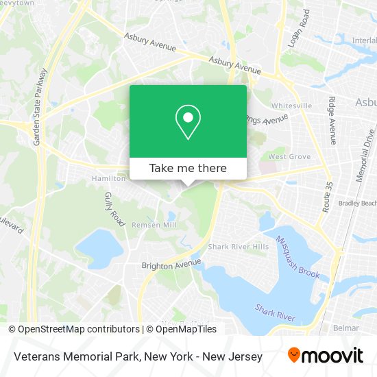 Veterans Memorial Park map