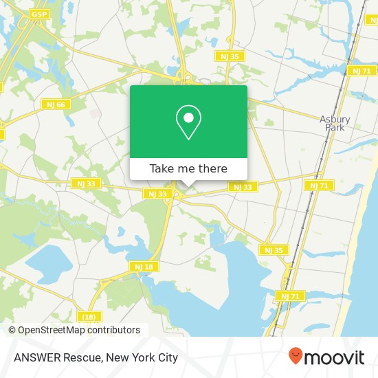 ANSWER Rescue map