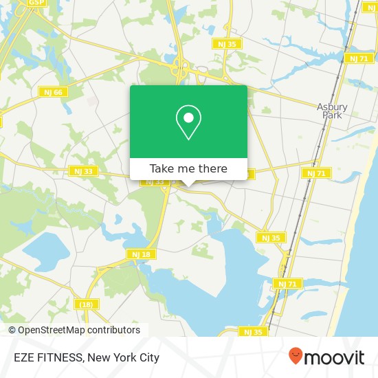 EZE FITNESS map