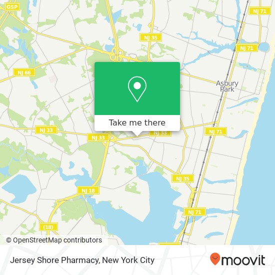 Jersey Shore Pharmacy map