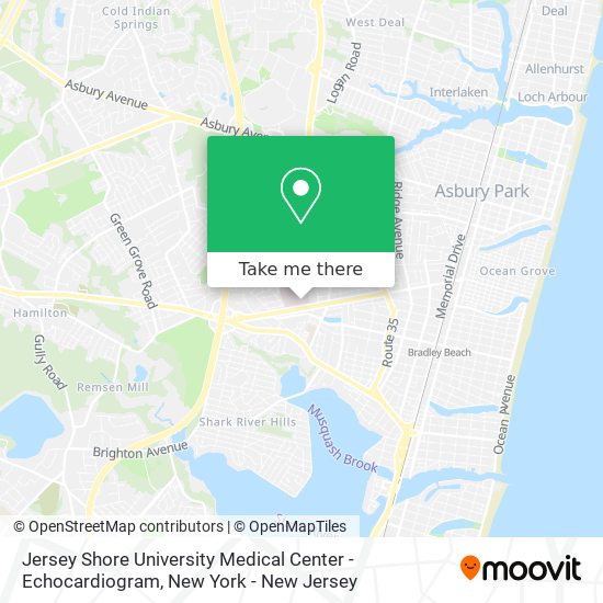 Mapa de Jersey Shore University Medical Center - Echocardiogram