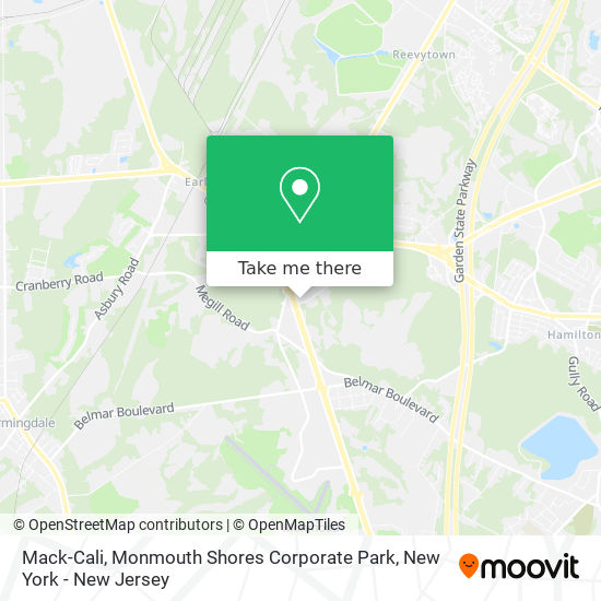 Mapa de Mack-Cali, Monmouth Shores Corporate Park