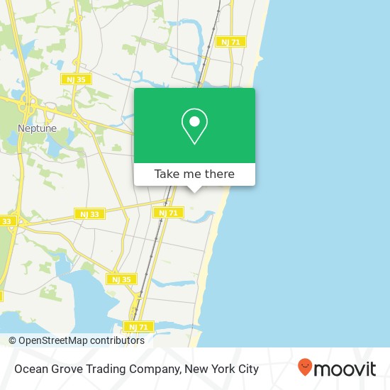 Mapa de Ocean Grove Trading Company