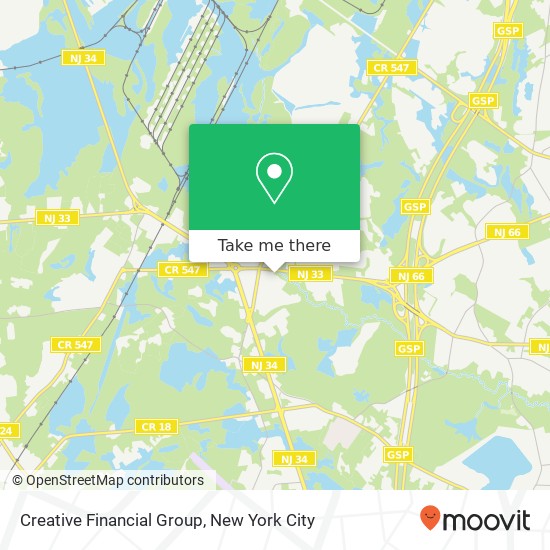 Mapa de Creative Financial Group