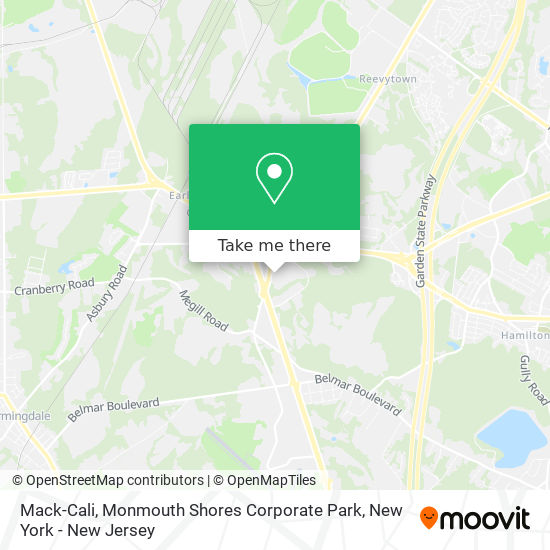 Mapa de Mack-Cali, Monmouth Shores Corporate Park