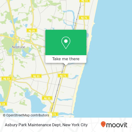 Mapa de Asbury Park Maintenance Dept