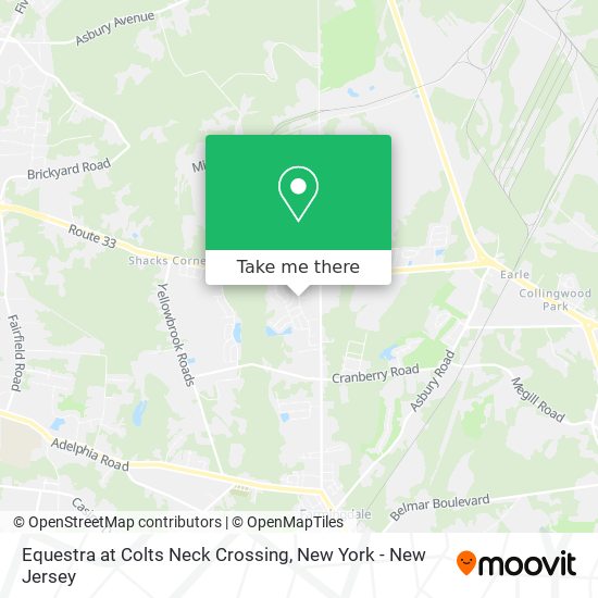 Equestra at Colts Neck Crossing map