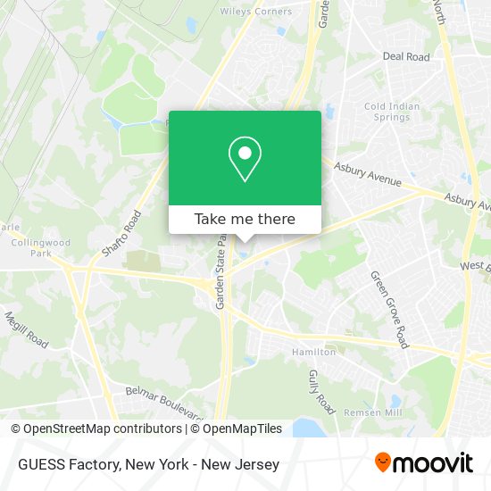 GUESS Factory map