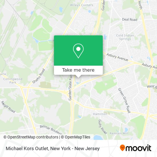 How to get to Michael Kors Outlet in Tinton Falls, Nj by Bus or Subway?