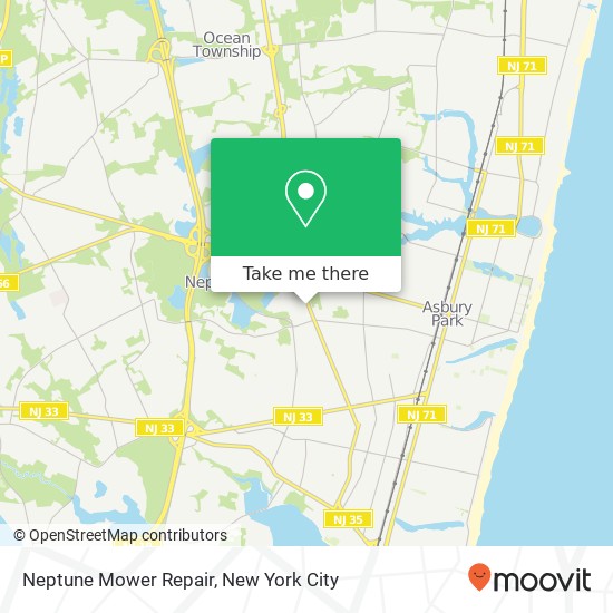 Neptune Mower Repair map