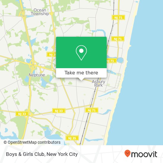 Boys & Girls Club map