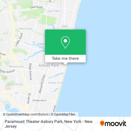 Mapa de Paramount Theater-Asbury Park