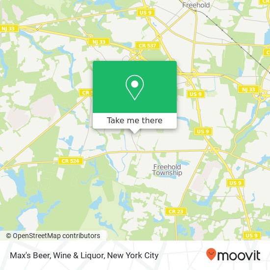 Max's Beer, Wine & Liquor map