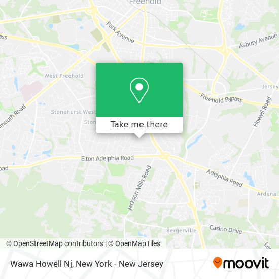 Wawa Howell Nj map