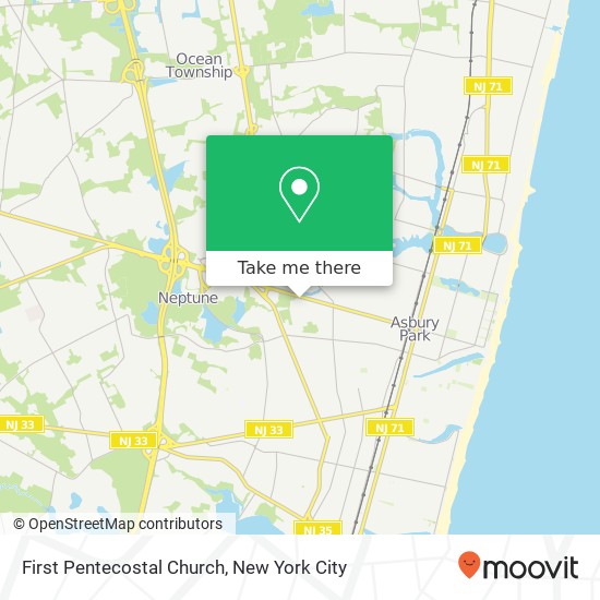 First Pentecostal Church map