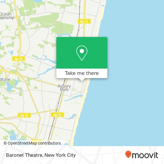 Baronet Theatre map