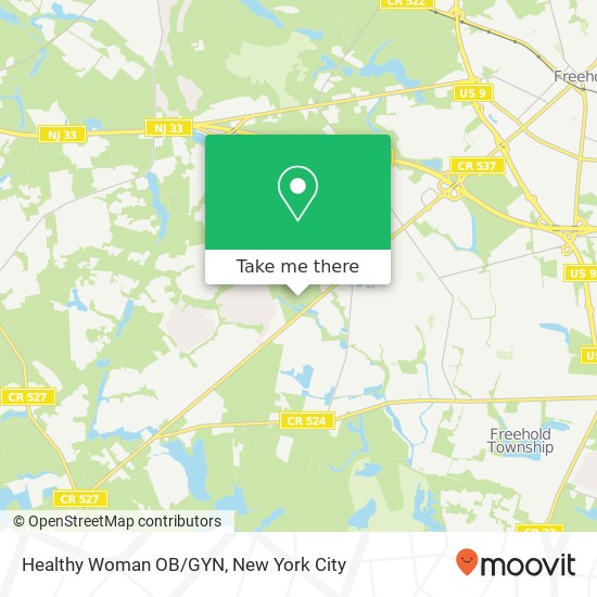 Mapa de Healthy Woman OB/GYN