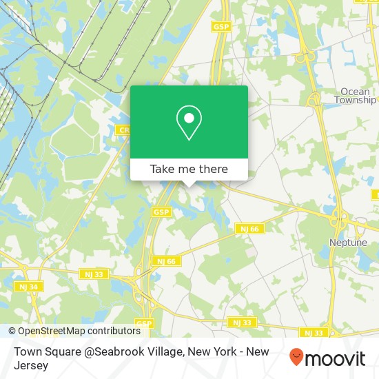 Mapa de Town Square @Seabrook Village
