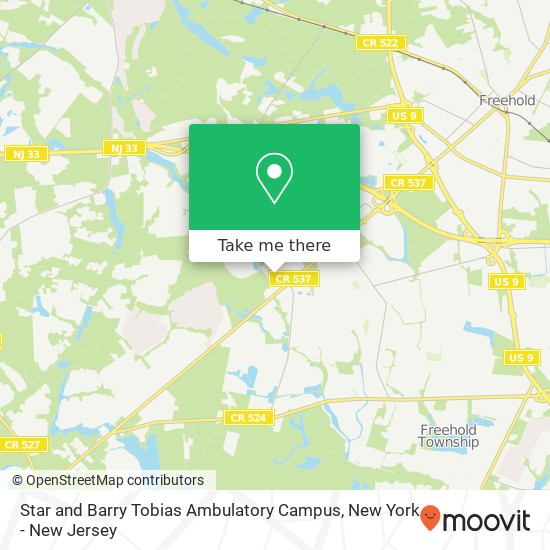 Mapa de Star and Barry Tobias Ambulatory Campus