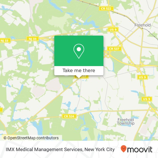 IMX Medical Management Services map