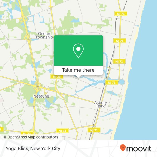 Yoga Bliss map