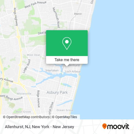 Mapa de Allenhurst, NJ